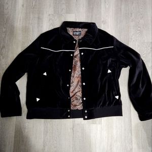 Black Velvet Cheetah Jacket